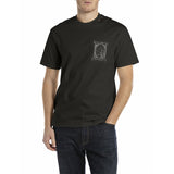 Replay Mens Printed T-Shirt In Black