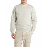 Replay Mens 985 Crew Neck Sweatshirt In Ivory