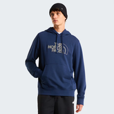 The North Face Mens Crew Peak Light Hoodie Navy Stone