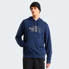 The North Face Mens Crew Peak Light Hoodie Navy Stone