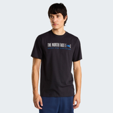The North Face Mens Bracket Logo Short Sleeves T-Shirt In Black