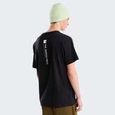 The North Face Mens Vertical Regular Short Sleves Graphic T-Shirt In Black
