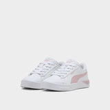 Puma Girls Jada Classic Shoes In White & Pink