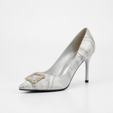 Butterfly Feet Miss Black Ladies Lanelle 3 Heels In Silver