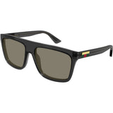 Gucci Injection Frame Square Mens Sunglasses In Black