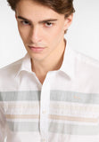 Harmont & Blaine Mens Shirt In White Multi