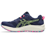 Asics Womens Trabuco Terra 2 Sneakers In Deep Ocean/Lime Green