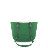 Fenn Gunmetal Zip Tote Bag In Green