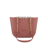 Fenn Gold Chain Tote Bag In Pink