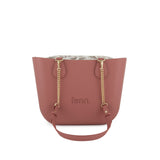 Fenn Gold Chain Tote Bag In Pink