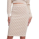 Guess Womens Knit Skirt In Neutral