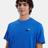 Puma Boys Essentiqal 2 Color Small No.1 T-Shirt In Blue