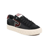 Palladium Womens Ace Lo Mix Leather Sneakers In Black