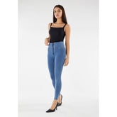 Freddy Womens Wrup High Waist Skinny Jeans J4Y Blue