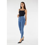 Freddy Womens Wrup High Waist Skinny Jeans J4Y Blue