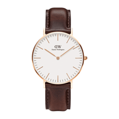 Daniel Wellington classic Bristol Rose Gold Tan Watch