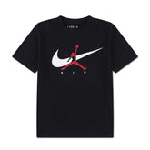 Jordan Boys Jumpman Swoosh Intersection T-shirt In Black