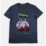 Pure Premium Nata Tee In Navy