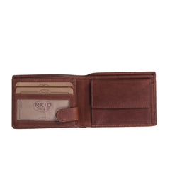 Marvin Waxed Wallet Cognac