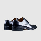 Florsheim Mens Ash II Centurion Semi Derby Shoes In Black