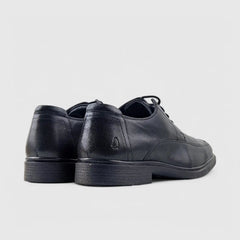 Hush Puppies Mens Thorpe Black Leather Shoes