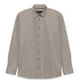 Bugatti Mens Casual Long Sleeve Shirt In Beige