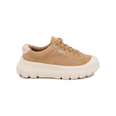 Palladium Womens Pallapop Lo Suede Sneakers In Dear Brown