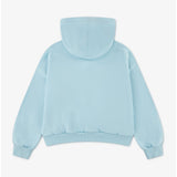 Converse Girls Relaxed Graphic Hoodie In Light Blue