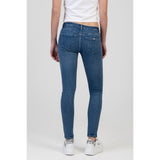 Sissy Boy Womens Super Low Waist Skinny Jean In Medium Vintage