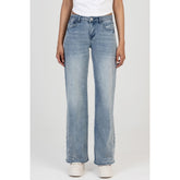 Sissy boy Womens Calista Wide Leg Jeans In Light Vintage