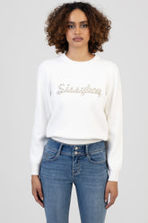 Sissy Boy Womens Fine By Me Knit Sweater In Off White
