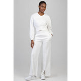 Sissyboy Cross It Sweat Top V-Neck In Off White