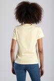 Sissy boy Womens Regular Fit T-Shirt with Bling Design In Yellow