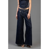 Sissy Boy Gigi Wide Leg Low Waist Jeans In Blue