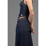 Sissy Boy Gigi Wide Leg Low Waist Jeans In Blue
