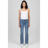 Sissy Boy Astra Bootleg Mid Waist Jeans In Medium Vintage