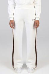 Sissy Boy Womens Wide Leg Track Pants In Off White