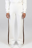 Sissy Boy Womens Wide Leg Track Pants In Off White