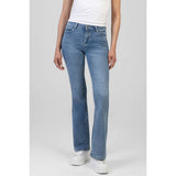 Sissy Boy Astra Bootleg Mid Waist Jeans In Medium Vintage