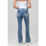 Sissy Boy Astra Bootleg Mid Waist Jeans In Medium Vintage