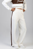 Sissy Boy Womens Wide Leg Track Pants In Off White