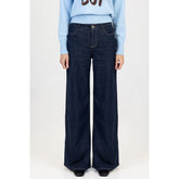 Sissy Boy Womens Cleo Slouchy Mid Waist Jean In Forever Blue