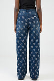 Sissy boy Womens Nyla Wide Leg Jeans In Dark Vintage