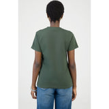 Sissy boy Regular Green T-shirt With Rose Transfer