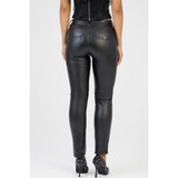 Sissy boy Ladies Mid-Waist Morden Stovepipe Pant In Black