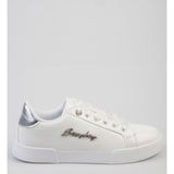 Sissy boy Womens Basic Patent Sneaker In White