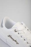 Sissy boy Ladies Basic Patent Snekars In White
