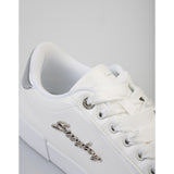 Sissy boy Ladies Basic Patent Snekars In White