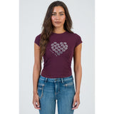 Sissy boy Womens Own The Moment T-shirt In Burgundy