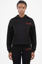 Sissy boy Womens Atheleisure Hoodie With Branding In Black